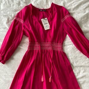 Zara Long Sleeve Mini Dress (Size S)